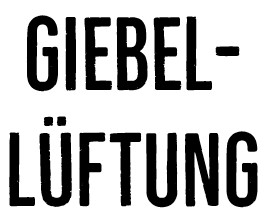 Giebellüftung</h4>